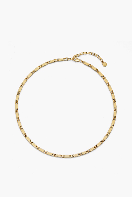 Bar Curb Chain Necklace