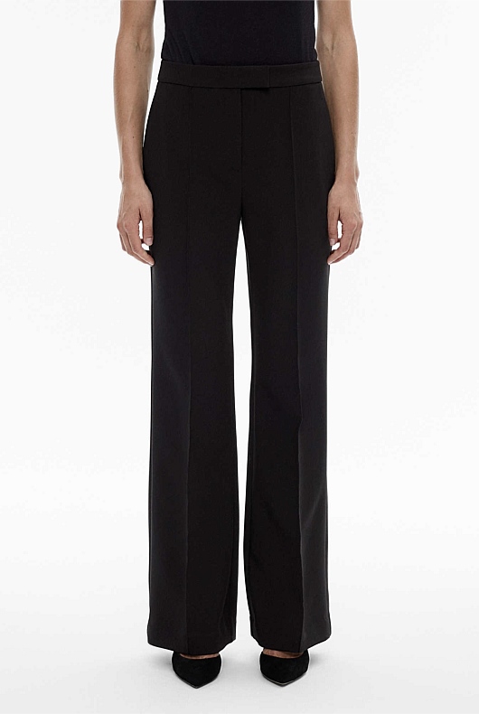 Pinstitch Kick Flare Trouser