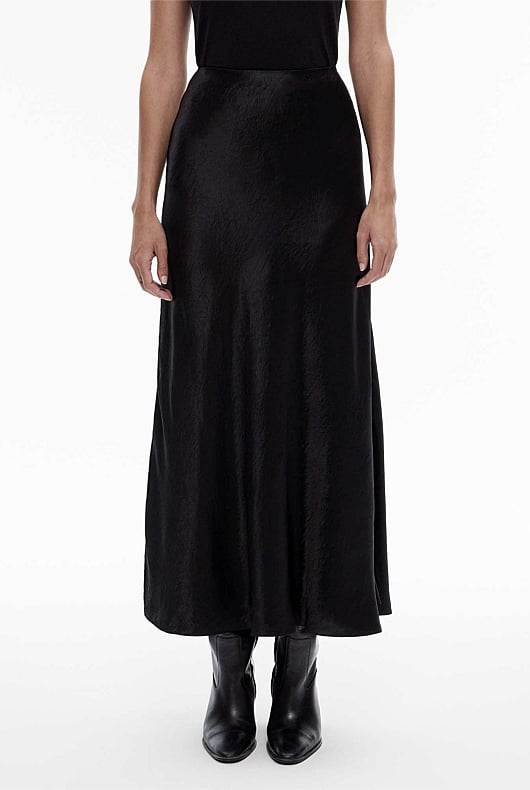 Bias Acetate Maxi Skirt