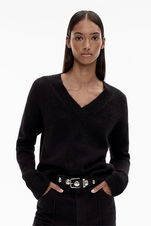 Tactile V Neck Knit