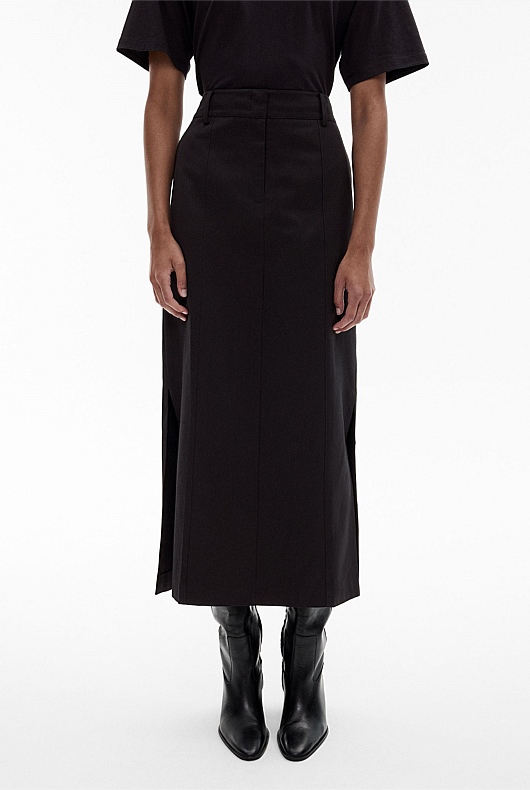 Seam Detail Maxi Skirt