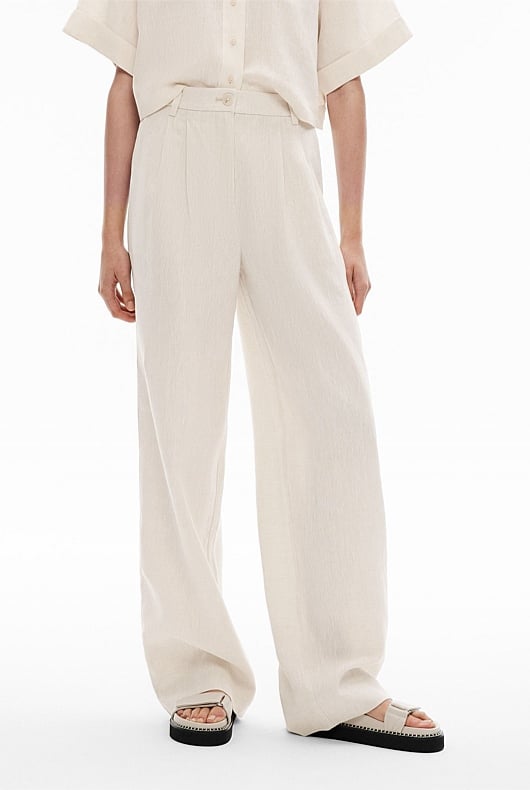 Linen Pleat Pant