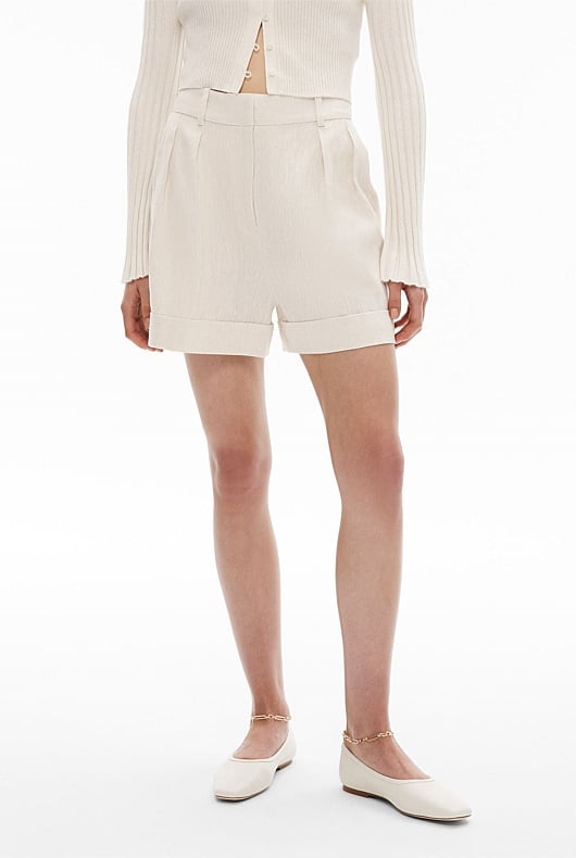 Linen Pleat Short