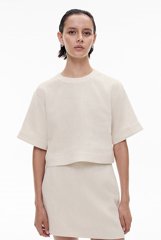 Linen Crop Popover