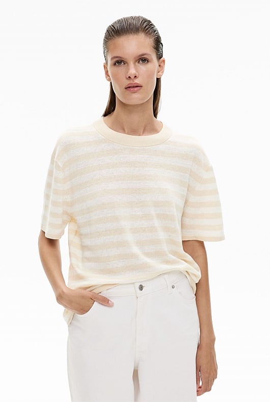 Linen Knit Tee