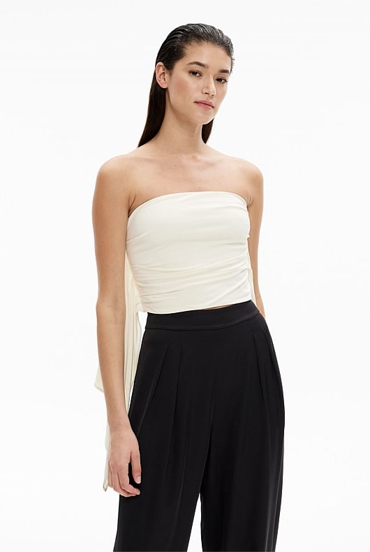 Drape Side Bustier