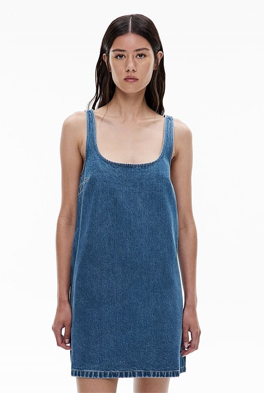 A Line Denim Dress