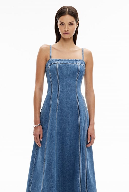 Denim Waisted Dress