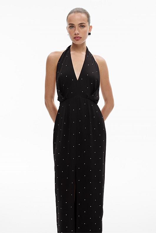 Drape Halter Dress