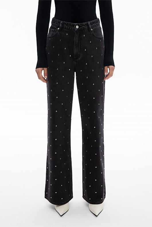 Studded Denim Jean
