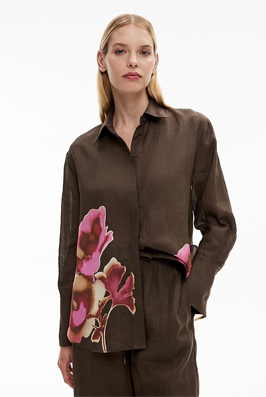 Printed Long Sleeve Shirt