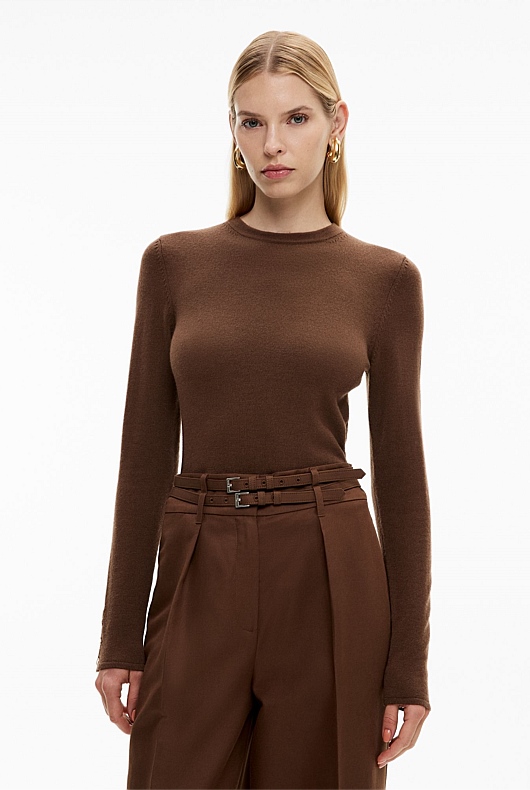 Wool Crew Neck Knit
