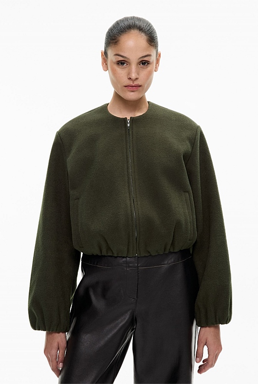 Felted Bomber Jacket