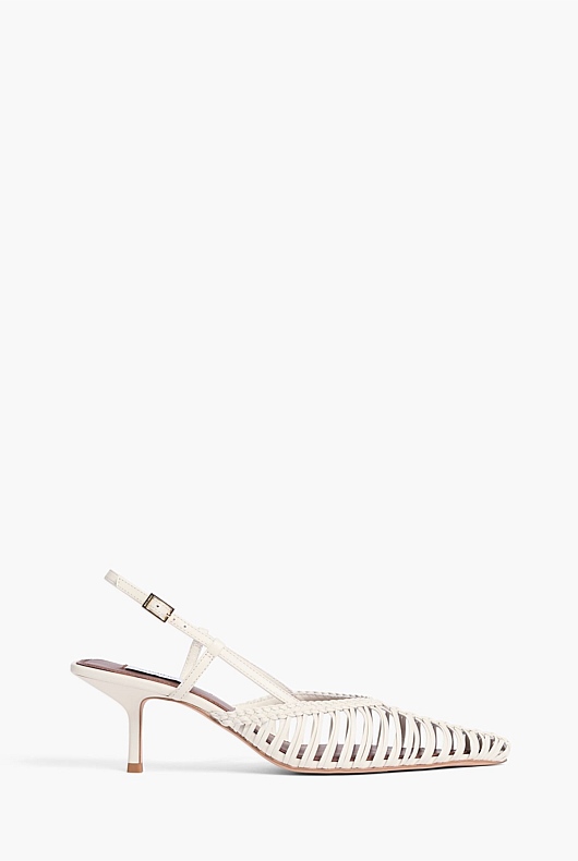 Cora Weave Slingback Heels