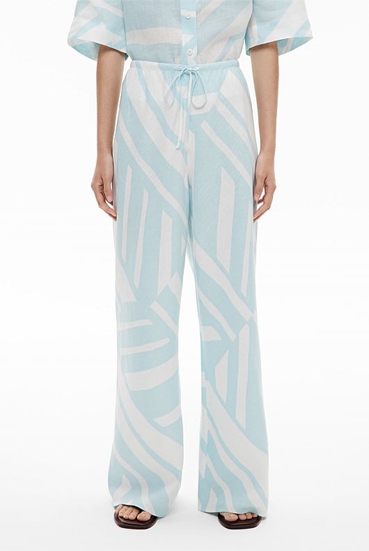 Bias Linen Pants