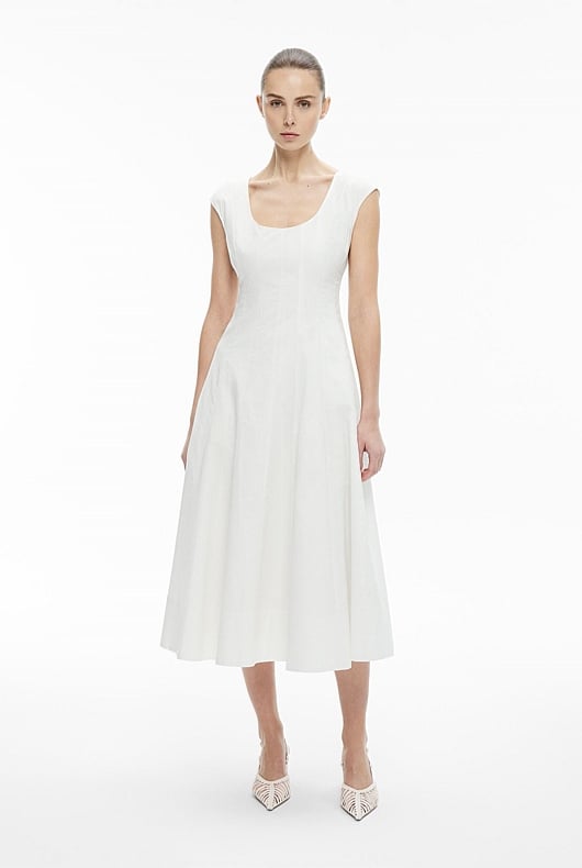 Cap Sleeve Panel Dress