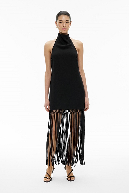 Fringe Hem Dress