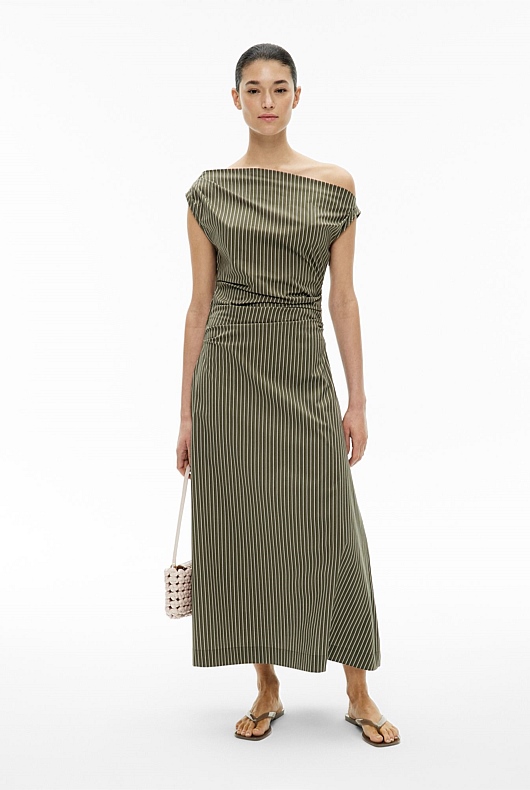 Asymmetrical Shoulder Dress