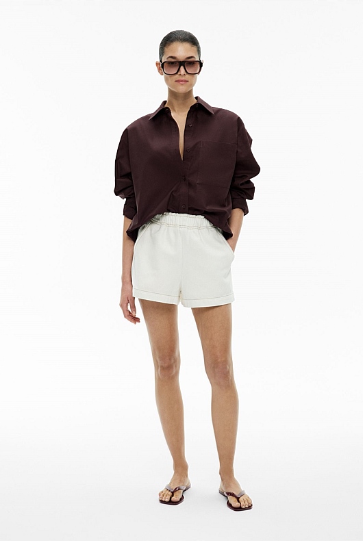 Denim Pull On Short