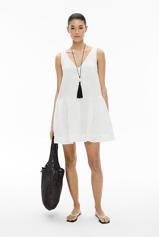 Mini Gather Panel Dress
