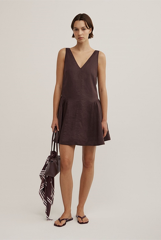 Mini Gather Panel Dress