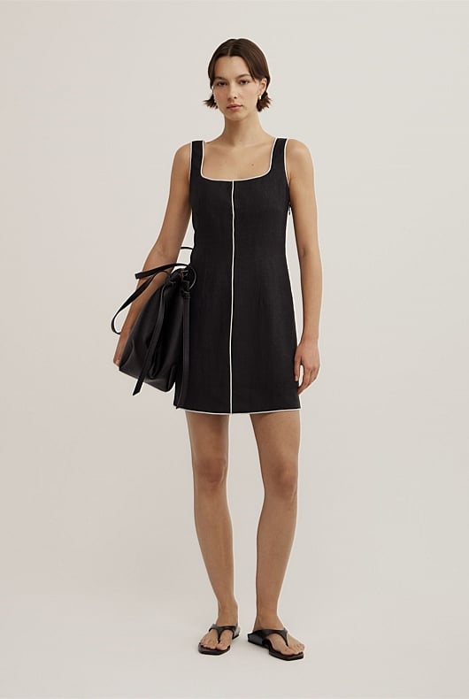 Contrast Stitch Dress