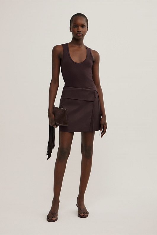 Wrap Tie Skirt