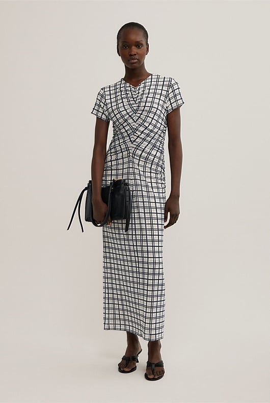 Gather Mesh Dress