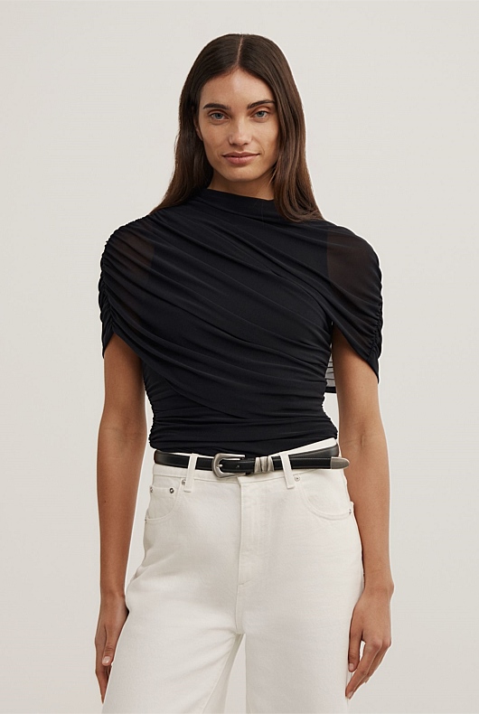 Mesh Cape Top