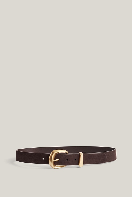 Hailee Organic Suede Belt
