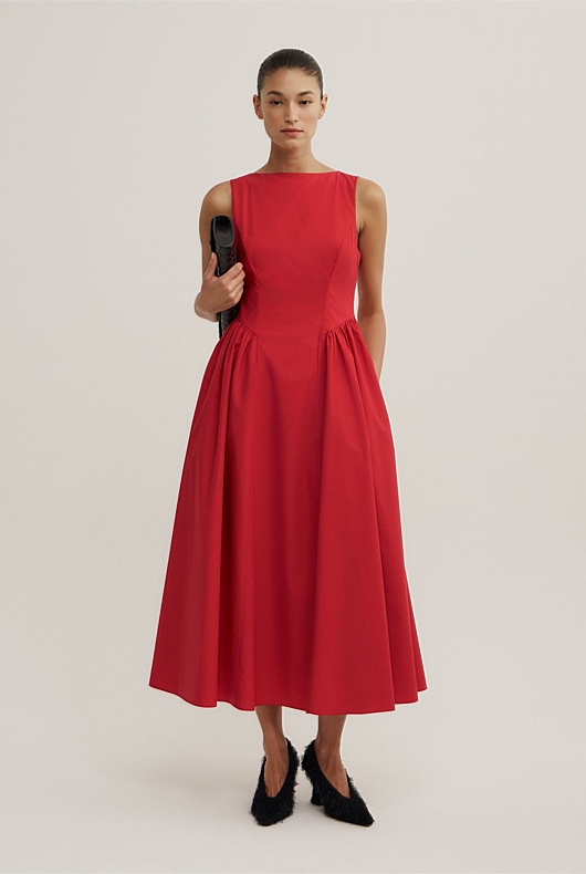 Basque Panel Dress