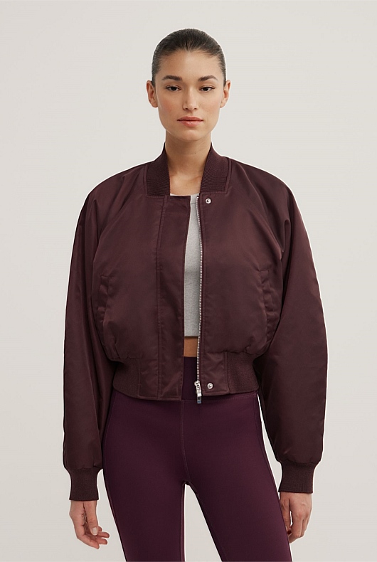 Nylon Bomber Jacket