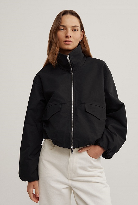 Funnel Bomber Jacket
