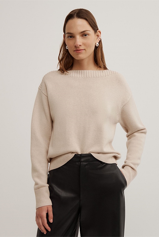 Boat Neck Knit