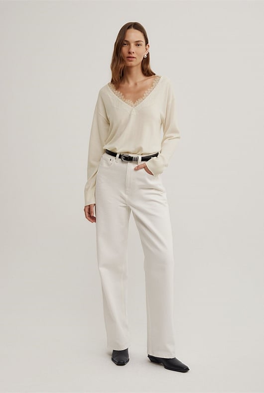 Tailored High Rise Jeans