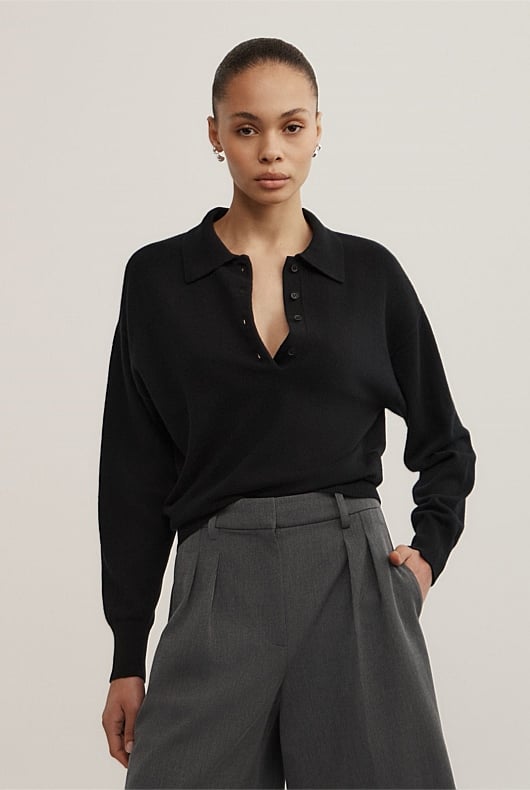Collared Knit Polo