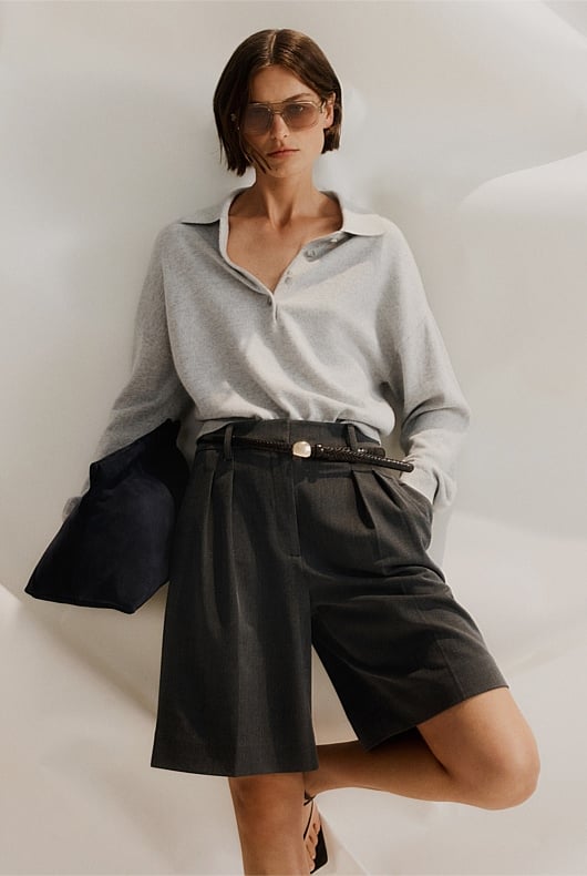 Collared Knit Polo