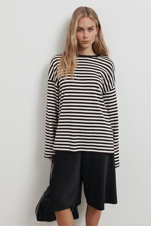 Crew Long Sleeve Stripe T-Shirt