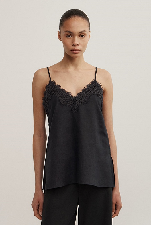 Linen Lace Camisole