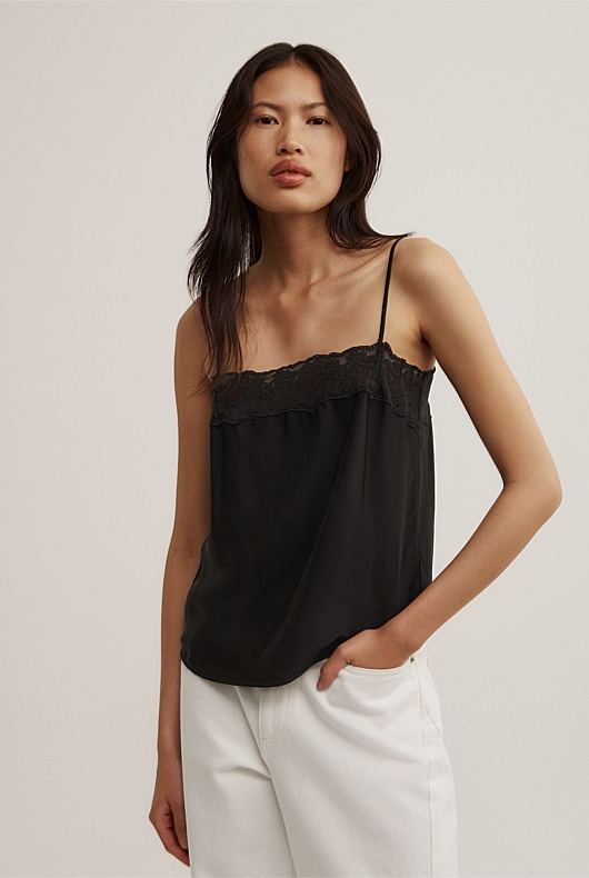 Cropped Lace Camisole