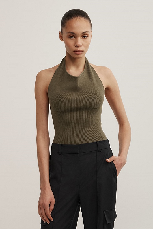 Halter Knit Top