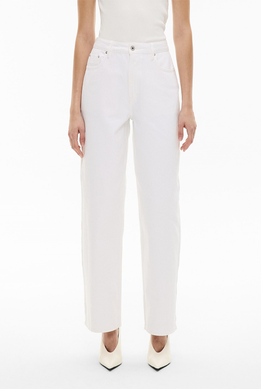 Zip Denim Jeans