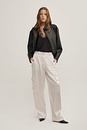 Satin Cargo Pant