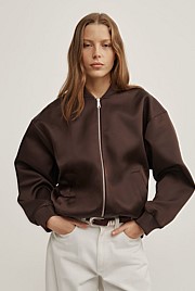 Satin Bomber Jacket