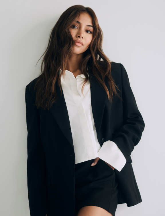 Maria Thattil in Witchery White Shirt Campaign 2024