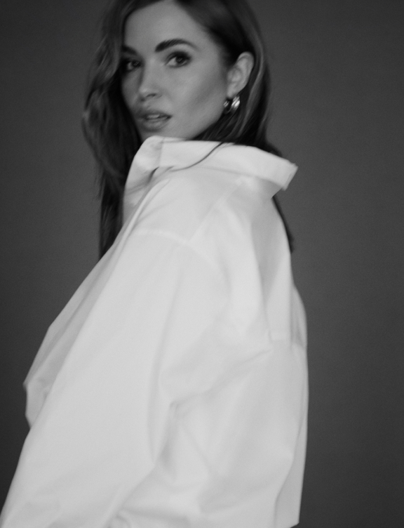Olivia Molly Rogers in Witchery White Shirt Campaign 2024