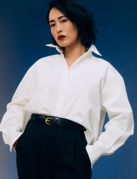 Melissa Leong in Witchery White Shirt Campaign 2024