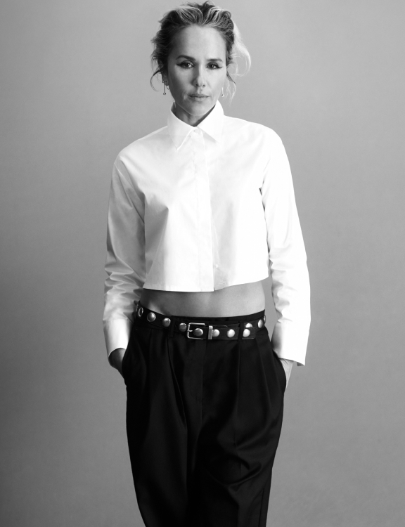 Pip Edwards in Witchery White Shirt Campaign 2024