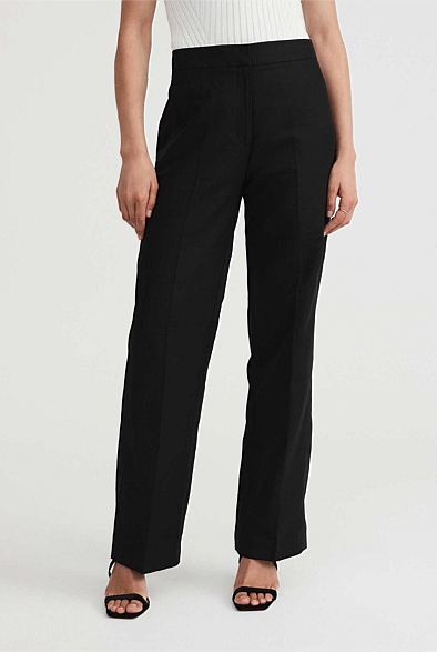 Black Tuxedo Pant - Women's Black Pants | Witchery