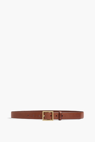 Rich Tan Sharp Buckle Belt - Women's Belts | Witchery